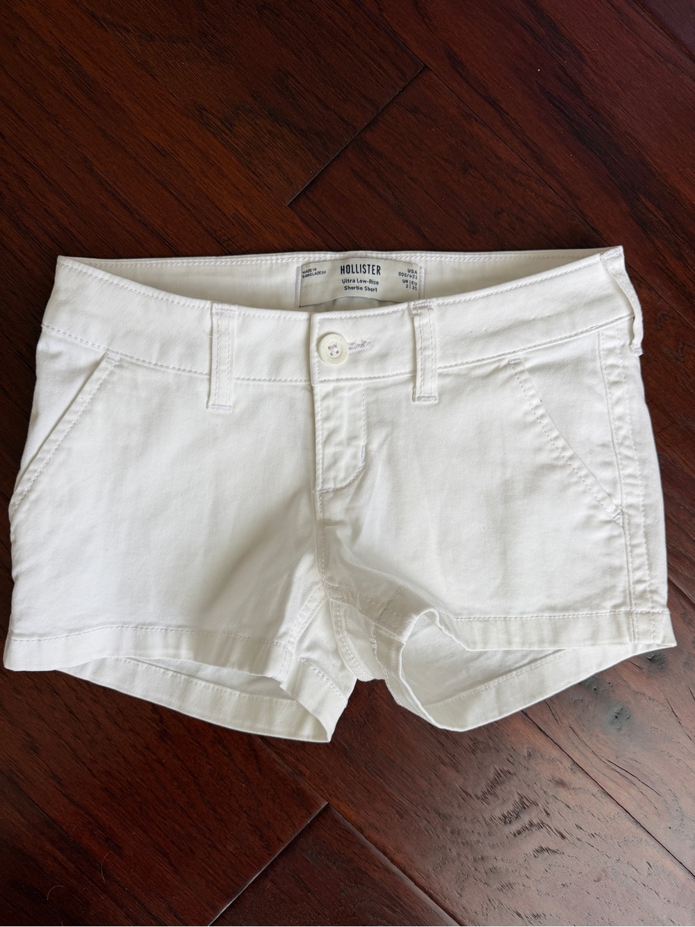 Hollister Women's White Denim Cutoff Shorts